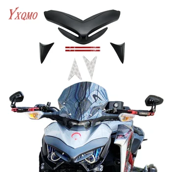 

Motorcycle Front Fairing Aerodynamic Winglets Front Beak Nose Cone Extension Cover For KAWASAKI Z 900 Z900 ZR900 2017 2018 2019
