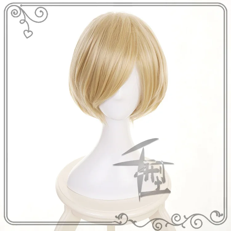 Anime Yuri!!! on Ice Yuri Plisetsky Yurio Short Blonde Heat Resistant Cosplay Costume Wig