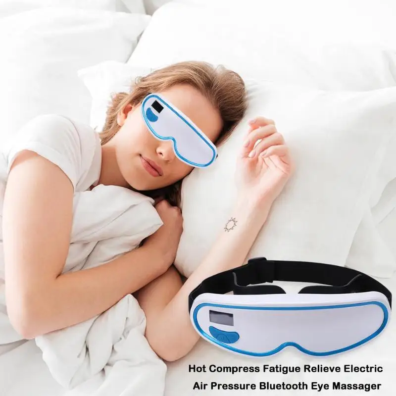 

Electric Air Pressure Bluetooth Eye Massager Vibration Eye Massage Machine Fatigue Relieve Hot Compress Therapy Device