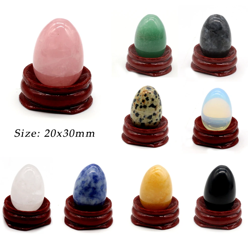 

Mini Egg Shaped Stone Natural Healing Crystal Kegel Massage Accessory Mineral Gemstone Reiki Home Decoration Yoni Egg Crafts