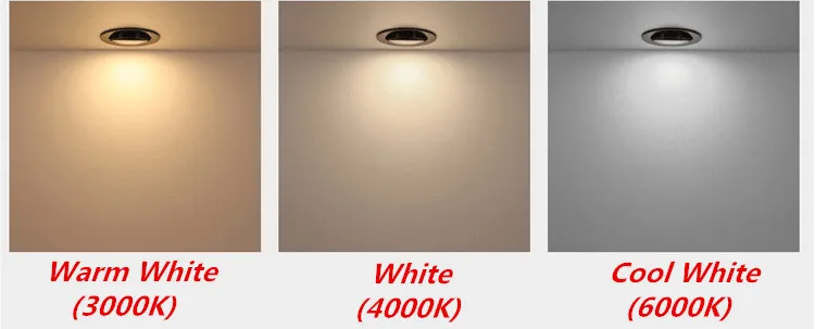 Dimmable LED COB Spotlight Ceiling lamp AC85-265V 5w7w9w12w15w Aluminum recessed downlight round led panel light Indoor lighting