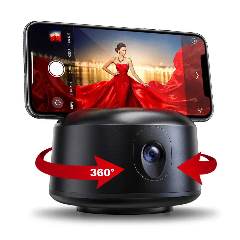 

360Â° Rotation Auto Phone Mount Smart Shooting Holder for Shooting