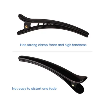 

Women Practical Hairdressing Tool Kit 12Pcs Black Fringe Clip & 1Pc Carbon Fibre Comb