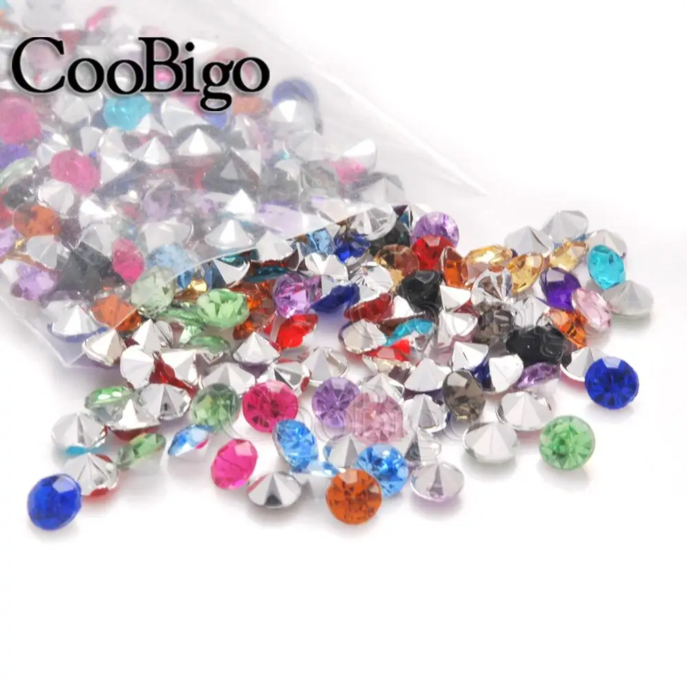 10000pcs 4mm Round Color Pointed Foiled Back Czech Crystal Rhinestones Jewels Faceted Glass Stone Nail Art Beads DIY Craft