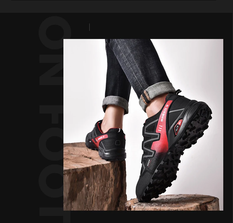 Мужская Уличная походная обувь; спортивные дышащие кроссовки для альпинизма; Мужская тактическая обувь для охоты и трекинга; сезон осень; сетчатые Нескользящие кроссовки