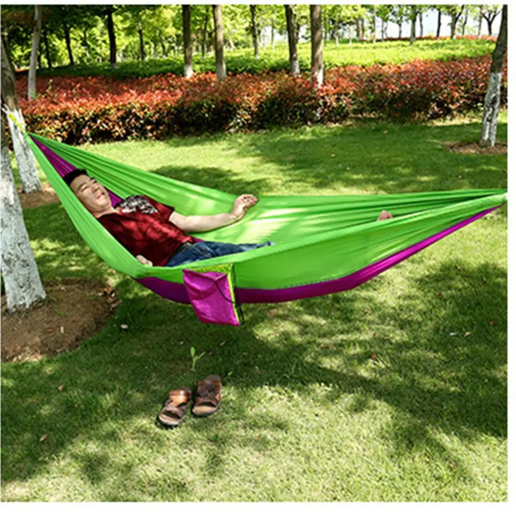 Outdoor Nylon Parachute Cloth Hammock double Portable 2 Person Leisure Ultra Light | Дом и сад