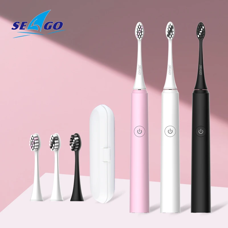 Comprar SEAGO sónico cepillo de dientes eléctrico recargable USB Ultra sónico cepillo de dientes mejorado adulto impermeable vibrador saludable regalo de viaje
