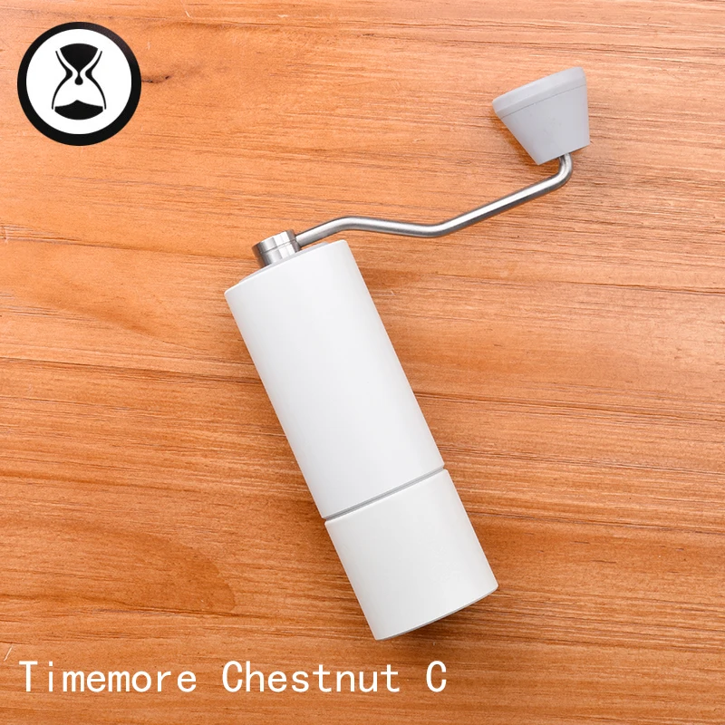 Белый Timemore Chestnut C кофемолка алюминиевая ручная кофемолка из нержавеющей стали шлифовальная машина коническая Кофемолка мельница - Цвет: Белый