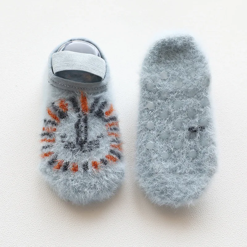 Newborn Baby Socks Floor Non-slip Cotton Cartoon Socks with Bells Toddler Shoes Baby Girl Shoes Boys Soft Cute Boots