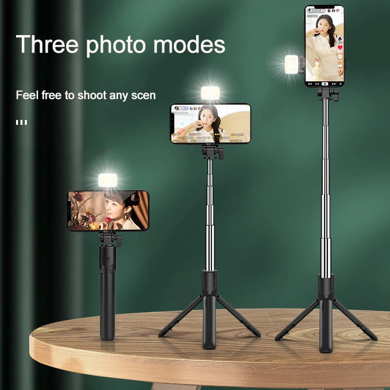 Selfie Stick Sports Camera Selfie Stick Cell Phone Selfie Stick Smartphone Selfie Stick Customizable Selfie Stick Wireless bluetooth foldable mini tripod with fill light shutter remote control