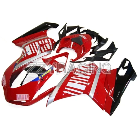 1098 2007-2008 Выполните Обтекатели Наборы для поездок на мотоцикле Ducati 1098 848 1198 2007-2012 1098 848 1198 07 08 09 10 11 для детей 12 лет ABS Пластик красные, черные ниже - Цвет: 1098 2007-2008