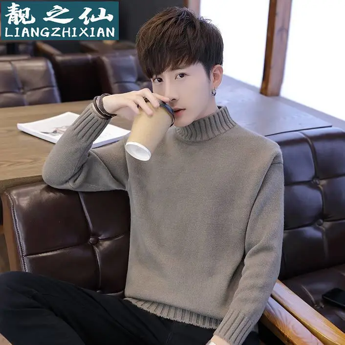 

Sweater Men New Style for Autumn and Winter Brushed and Thick Long-Sleeve Knitwear Sweater