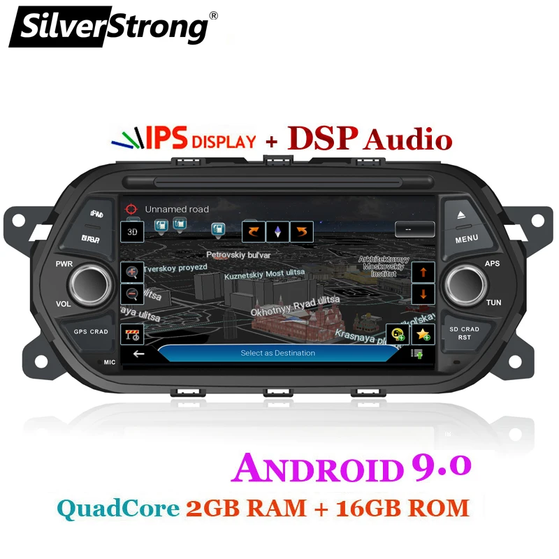 SilverStrong " четырехъядерный Android 9,0 автомобильный DVD 1Din для Fiat Tipo Aegea Egea автомобильный мультимедийный плеер