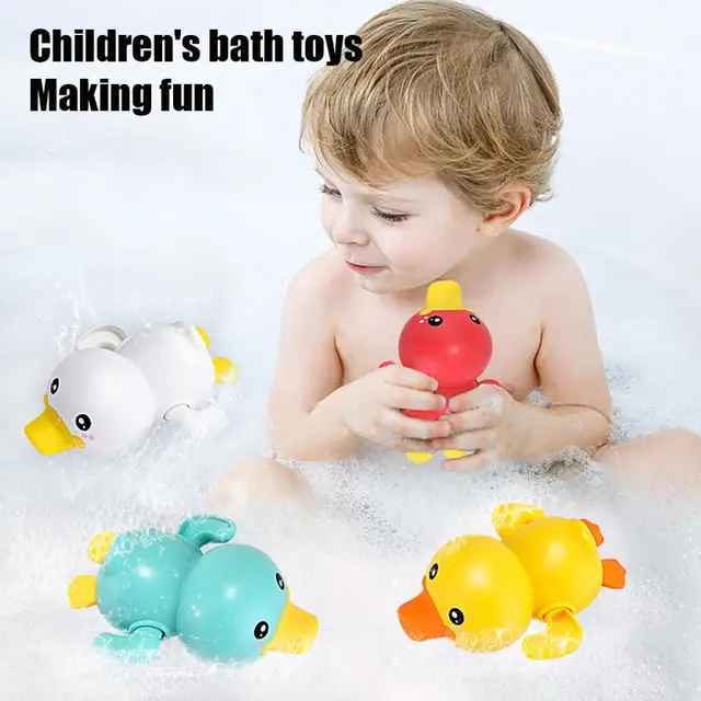 Bathroom Bath Shower Baby Clockwork Swimming Children Play Water Cute frog  Bathing Bathtub Toys For Kid 5