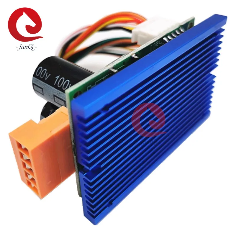 BLDC Motor Driver Board 36-72VDC 15A JYQD-V7.5E for Hall Sensor Brushless DC Motor With Heatsink, Connector and Wires