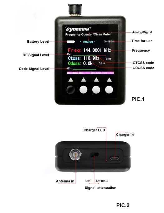 Surecom SF-401 plus-ワイヤレス周波数カウンター,デジタルbncタイプデコーダー,アマチュア無線用100mhz-3000mhz,ctcss,cdcss,テスターメーター  AliExpress Mobile