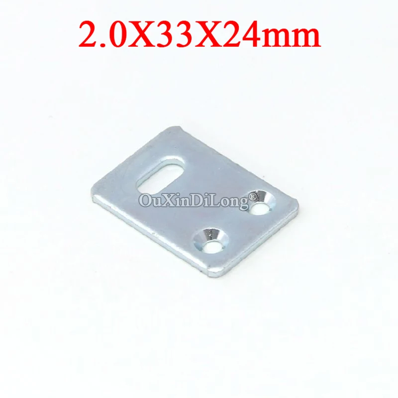 100 шт SPCC плоские угловые скобки сборка мебели рама с фиттингами полки поддержки