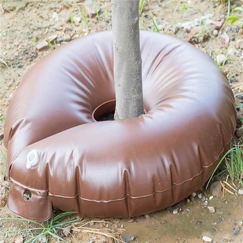 

New Planted Trees Portable Slow Releasing Automatic Drip Catcher System 15 Drip Irrigation Ring Gallon Tree Watering Bag