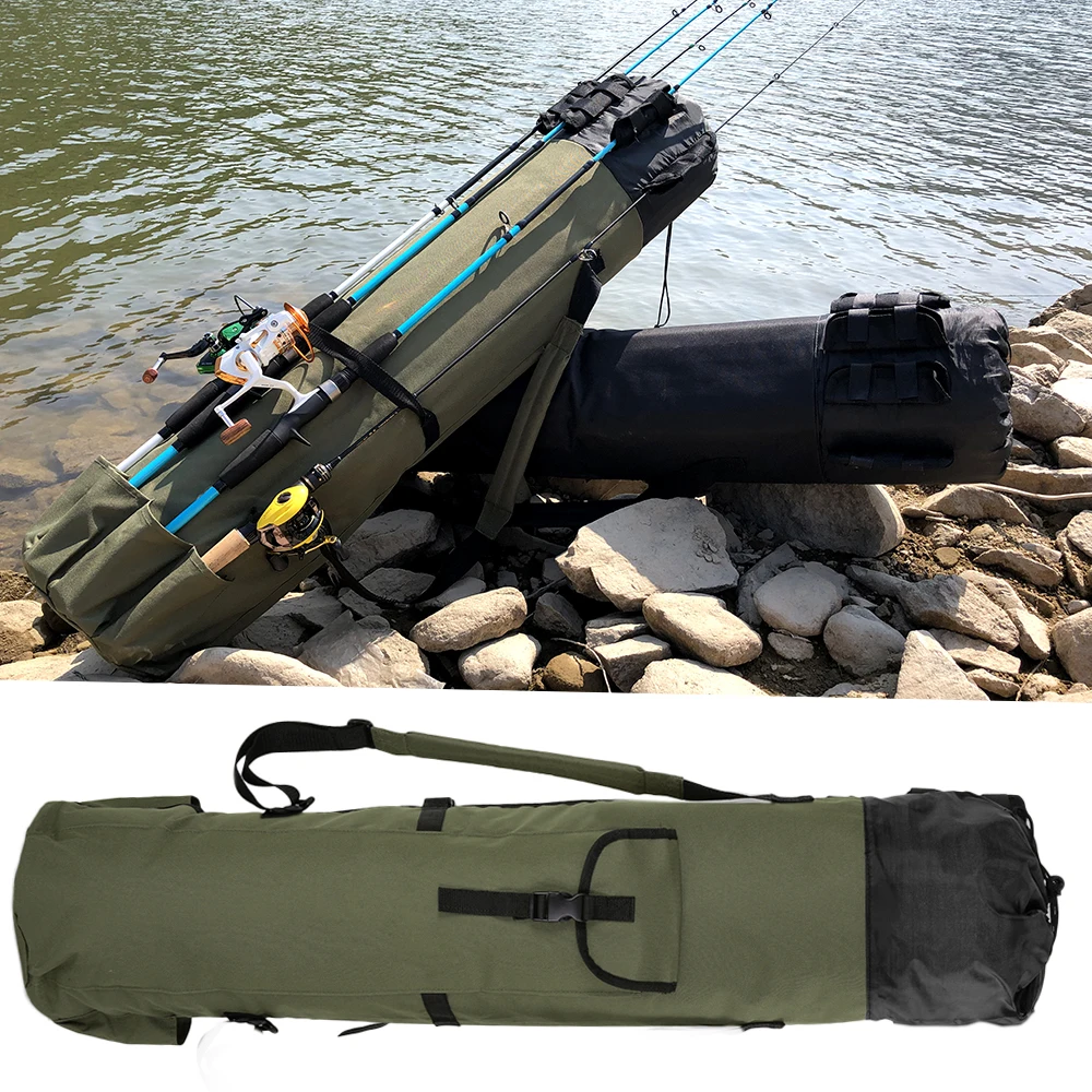 Details about   Wear Resistant Fishing Pole Storage Bag Fishing Tackle Bag For Fishing Lover