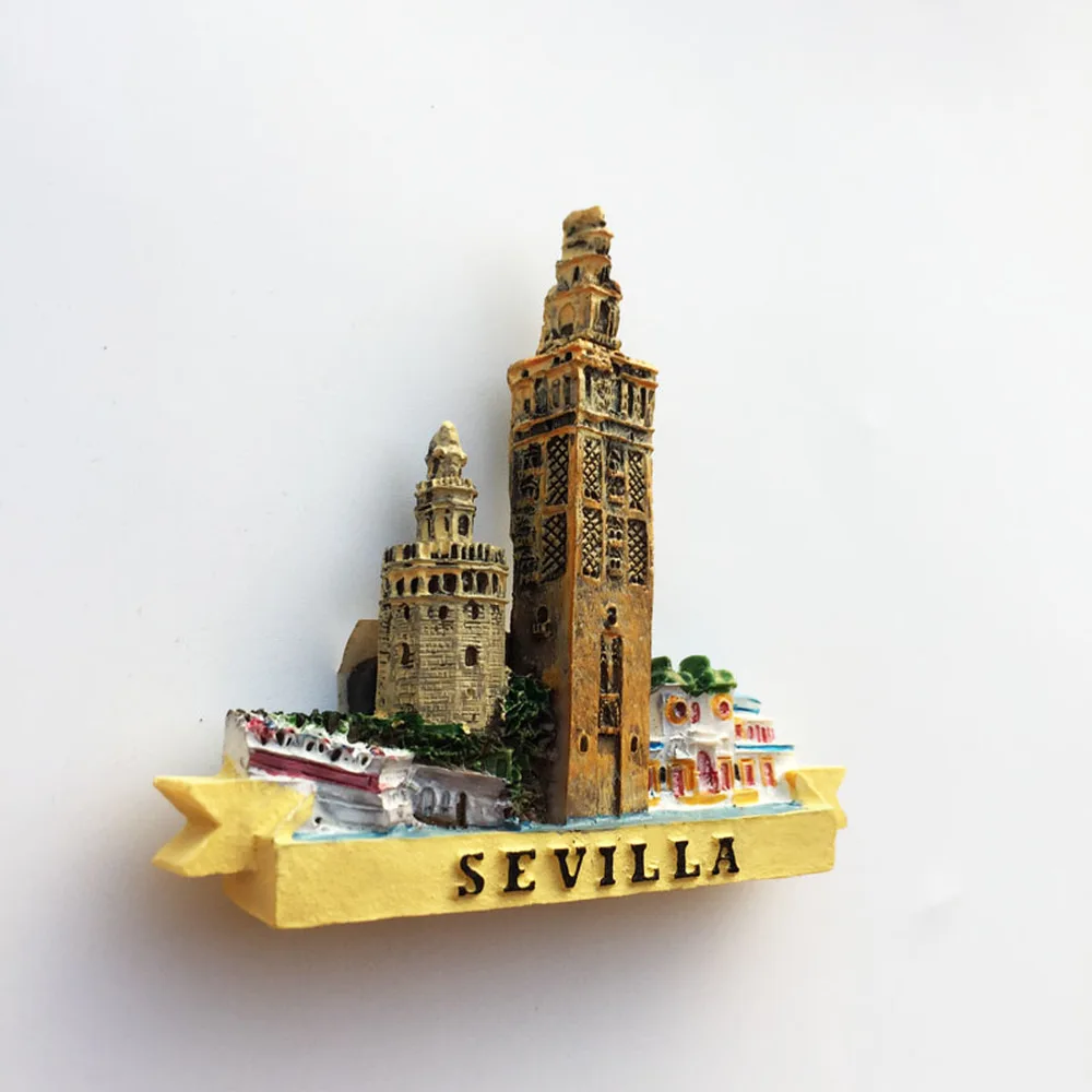Babeleemi 3D Севильский собора Испания путешествия туристические сувениры La Giralda магниты на холодильник магнит на холодильник домашний декор