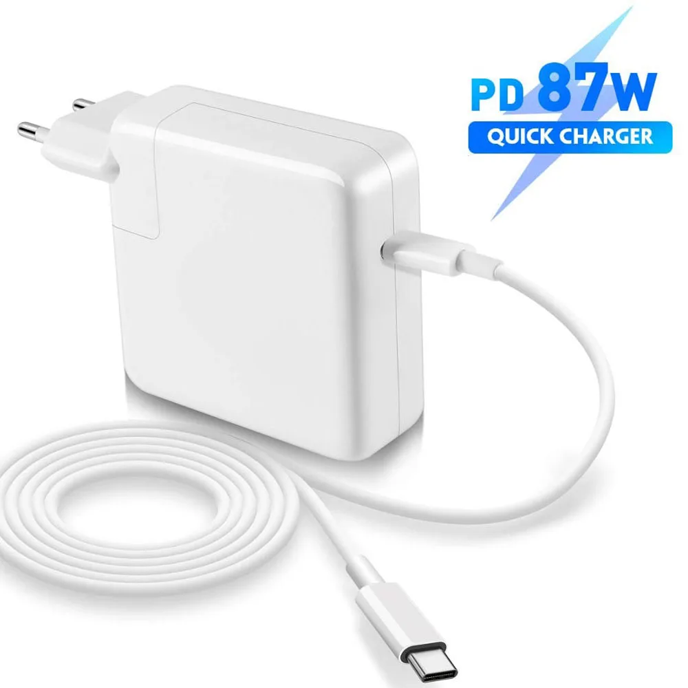 Сменное зарядное устройство 87 Вт USB C MacBook Pro Type адаптер питания переменного тока