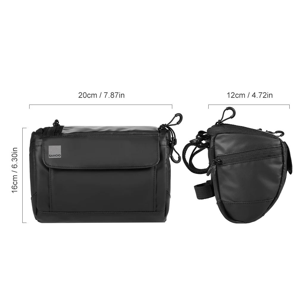 Multifunctional Cycling Bike Bicycle Handlebar Bag Basket Bag Front Tube Pocket Outdoor Sports Shoulder Pack Bicycle Accessories