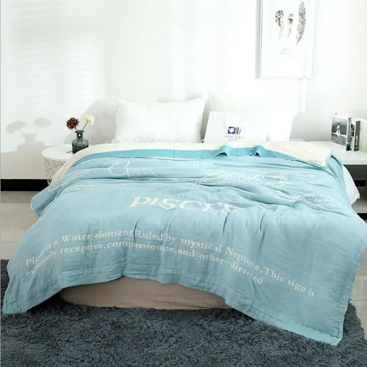 Бамбуковое хлопковое летнее дышащее одеяло покрывало трикотажное одеяло s для дивана, одеяло для путешествий 150*200/200*230 см - Цвет: as the photo