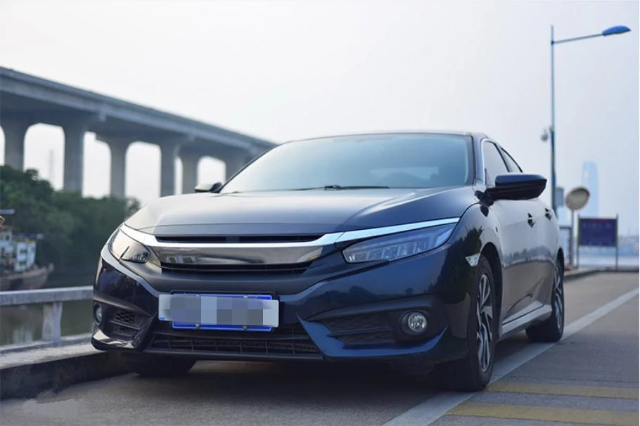Vland Заводская Автомобильная фара для Civic светодиодный головной фонарь с движущимся сигналом+ светодиодный DRL