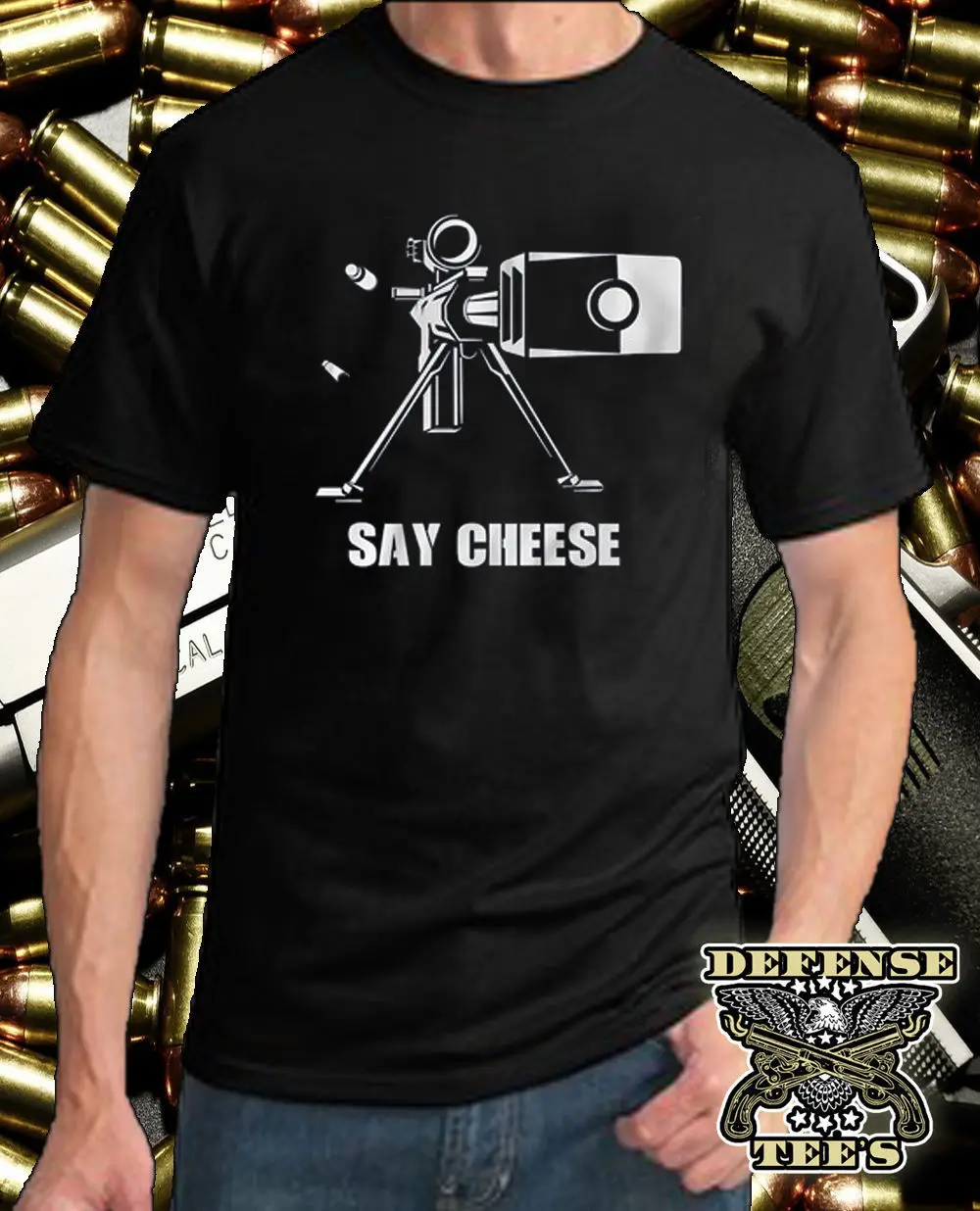 

Fashion Design Free Shipping Say Cheese T Shirt 2Nd Amendment Shirt Gun M60 Protect Yourself Tee Ar 15 Ak O Neck Hipster Tshirts