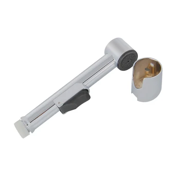 

Chrome ABS Sprayer Handheld Toilet Bidet Shattaf Spray Bathroom Toilet Bidet Shower Head Nozzle Showerhead