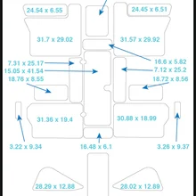 Cobra 280 Sport Cat Cockpit Pad лодка EVA Тиковый настил 1/" 6 мм