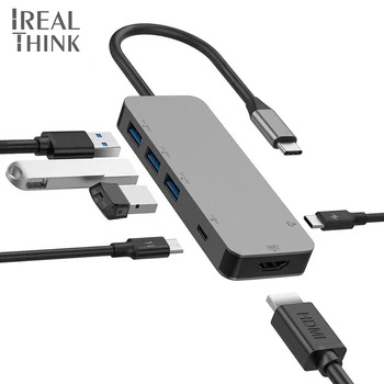 

IREALTHINK USB Type-C Adapter usb c hub to HDMI usb c dock splitter usb hub Macbook Pro adapter HDMI type c hub for iPhone 11