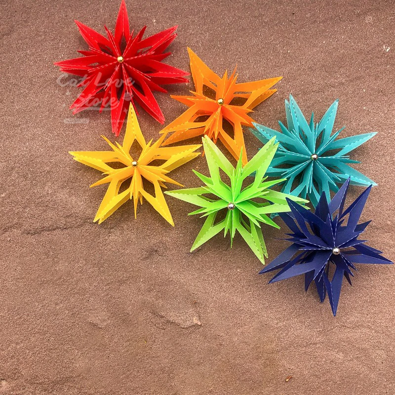 3D цветок Звезда Металлические Вырубные штампы трафарет для скрапбукинга Вырубные штампы для изготовления открыток DIY декоративное ремесло тиснение новые штампы для