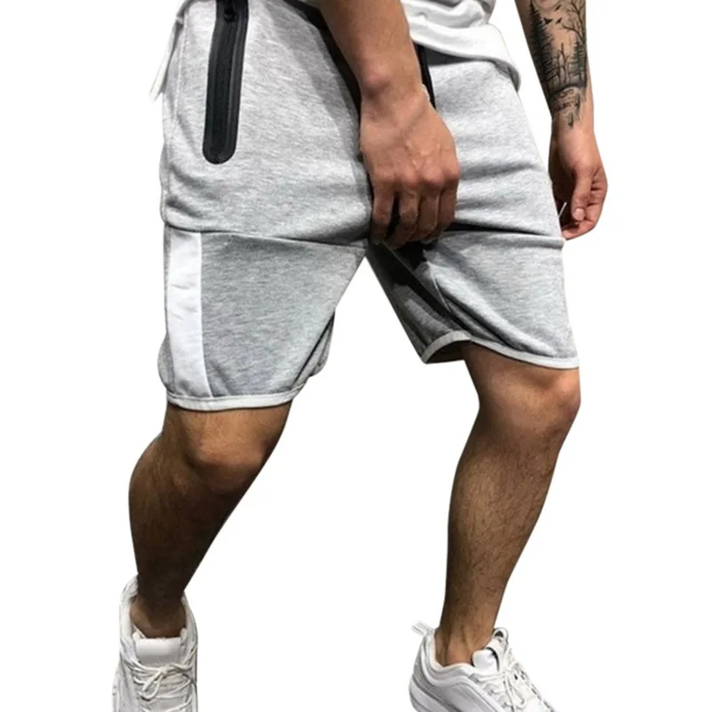 

2020 Summer Men Sports Shorts Pants Baggy Jogging Casual Trousers Fashion Drawstring Side Pocket Quick Dry Beach Shorts