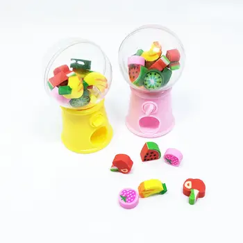 

kids eraser Cute Fruit Animal Shaped Candy Machine Mini Rubber Kawaii Students Stationery School Correction Supplies korean cute