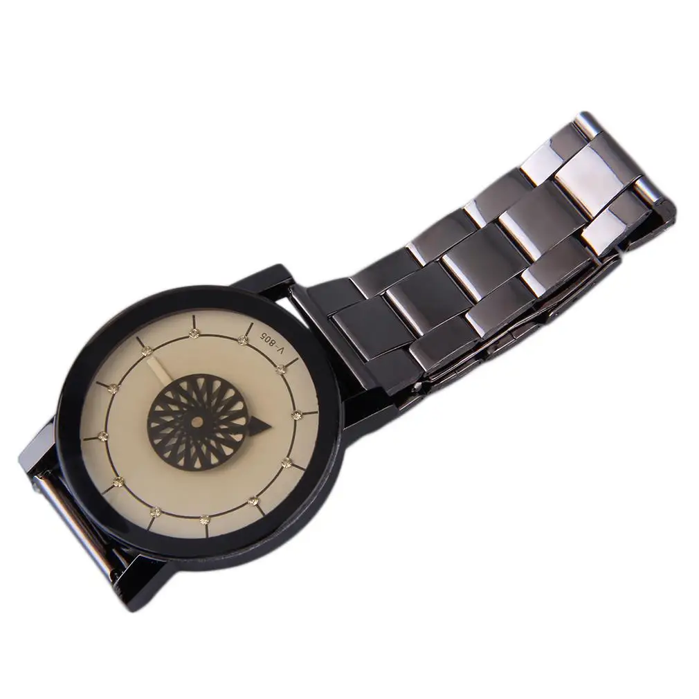 Personalized Flower Rotation Dial Design Unisex Watch Men Women Quartz Waterproof Wristwatches Lover's Watches Sport Relogio