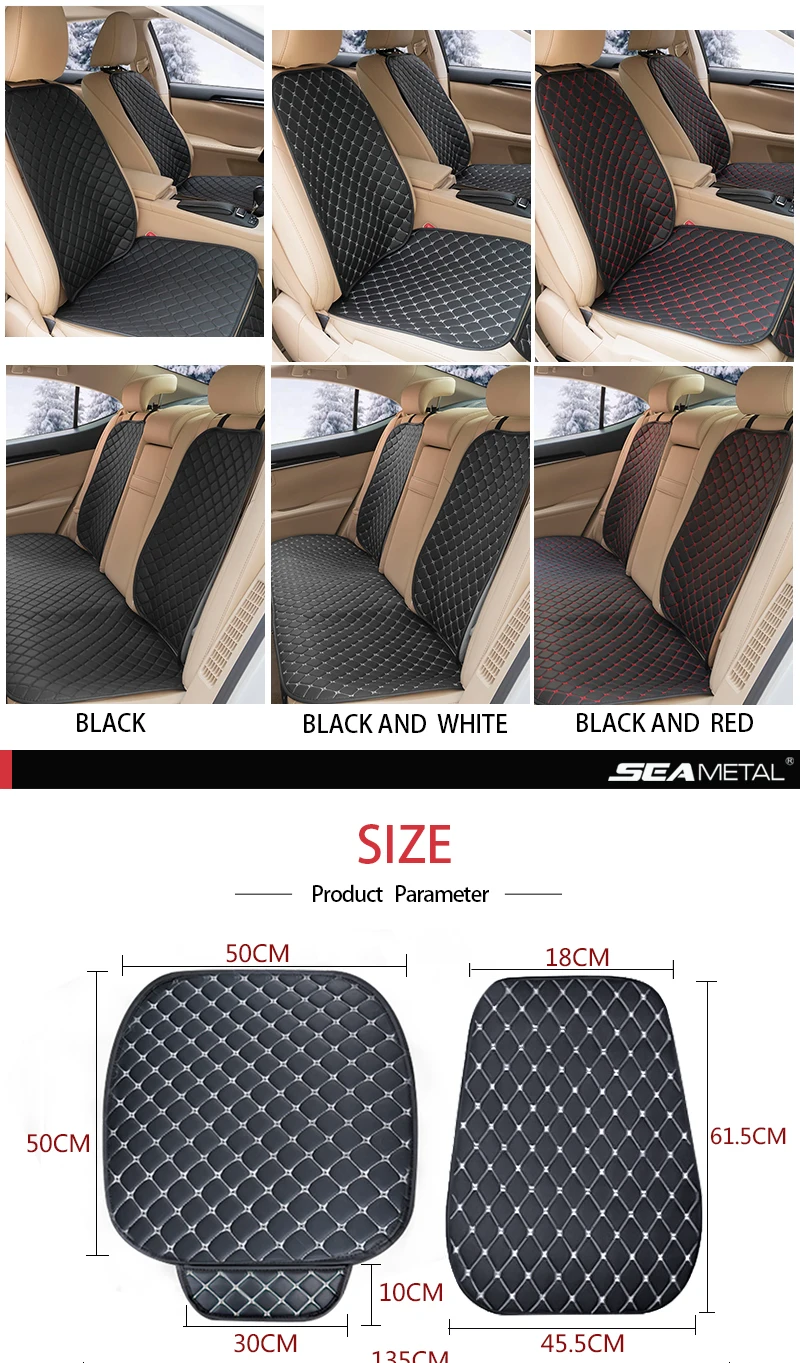 Car Seat Cushion Cover Four Seasons Front Rear Auto Accessories