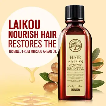 

60ml Multi-functional Hair Essential oil Pure Argan Oil Hair Essential Oil For Dry Hair Types Scalp Treatments Hair Care Oil