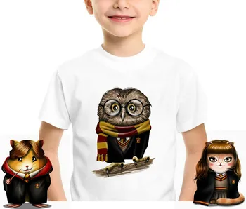 

2 To 12 Years Toddler Boys Batman T Shirt Harry Owl Animal Children Kids Shorts Baby Boys Girls Tops Tees T Shirt BAL601