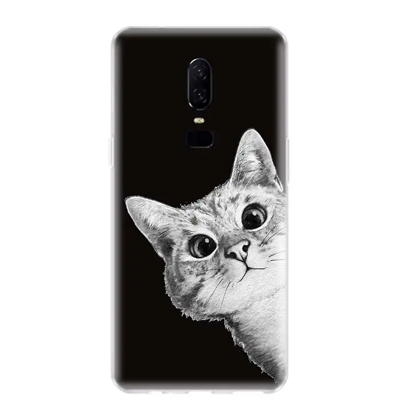 Чехол для телефона с изображением космоса Луны милых котов, чехол для OnePlus 1+ 7 Pro 7t 6 6T 5 5T 3 T, художественный подарок с рисунком, индивидуальные чехлы - Цвет: TW202-1