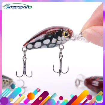 

1PC 45mm 4g Swim Fish Fishing Lure Artificial Hard Crank Bait Topwater Wobbler Mini Fishing Crankbait Fishing Tackle