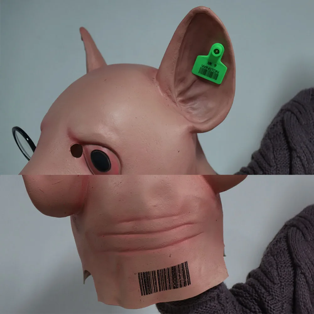 Часы собаки 3 Легион Маска Косплей Уинстон свинья голова животных латексные