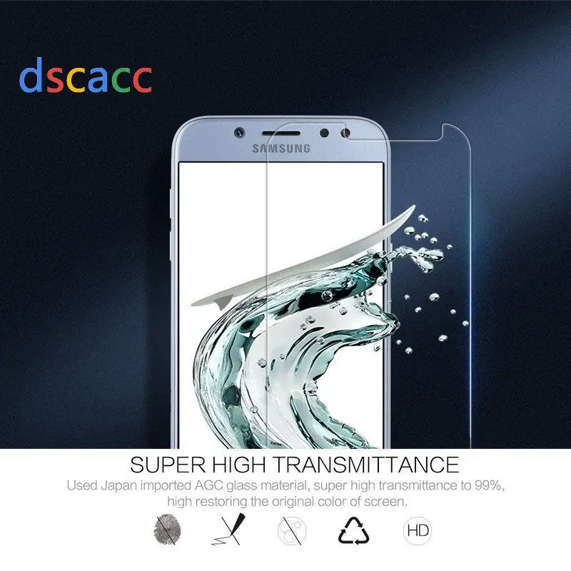Защитная пленка Dscacc 2.5D 9H для Samsung Galaxy S2 i9100 S3 I9300 S4 i9500 S5 i9600 S6 S7 S8 Edge plus mini S9 100