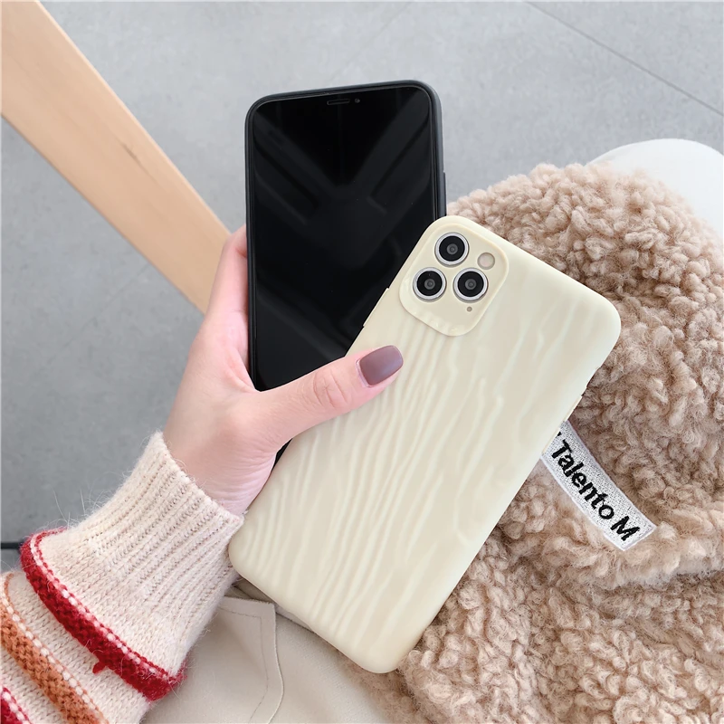 Чехол для телефона ярких цветов с текстурой Bump для Iphone 11 Pro Max X Xr Xs Max, однотонный Мягкий силиконовый чехол для Iphone 7 8 Plus, задняя крышка