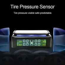 Автомобильный TPMS система контроля давления в шинах Солнечная энергия цифровой ЖК-дисплей Автоматическая охранная сигнализация s давление в шинах