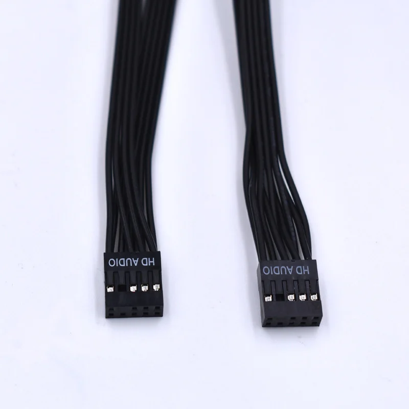 Motherboard HD Audio 9Pin Female to Female Extension Cable 30CM 50CM 24AWG