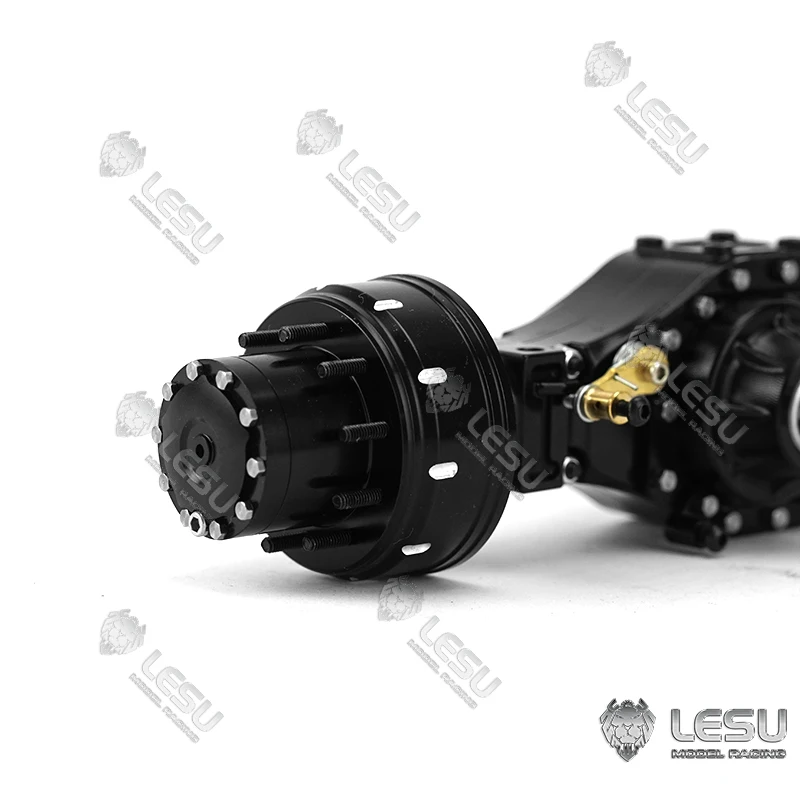 Металлический дифференциал LESU редуктор колеса задняя ось 1/14 TAMIYA RC грузовик
