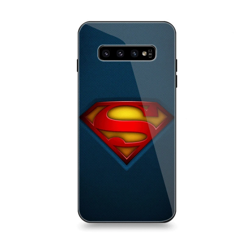 Мобильный чехол для телефона Стекло для samsung A10 A20 A30 A40 A50 A60 A70 S7 край S8 Plus Note 8 9 S10 чехол Супермен логотип - Цвет: G4