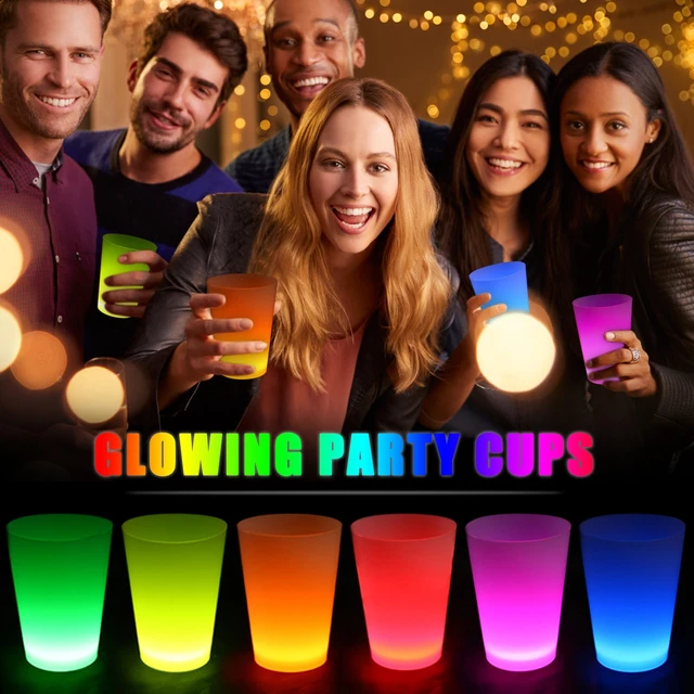 12pcs Light Up Shot Glasses Party Neon Wedding Favors Shot Glasses Glow In  The Dark Cups Glow Cups - AliExpress