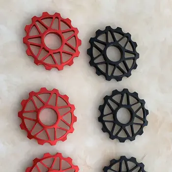 

MTB Mountain Road Bike Bicycle 14T Rear Guide Wheel Aluminum Alloy Ceramic Bearing Derailleur Jockey Pulley Accessory